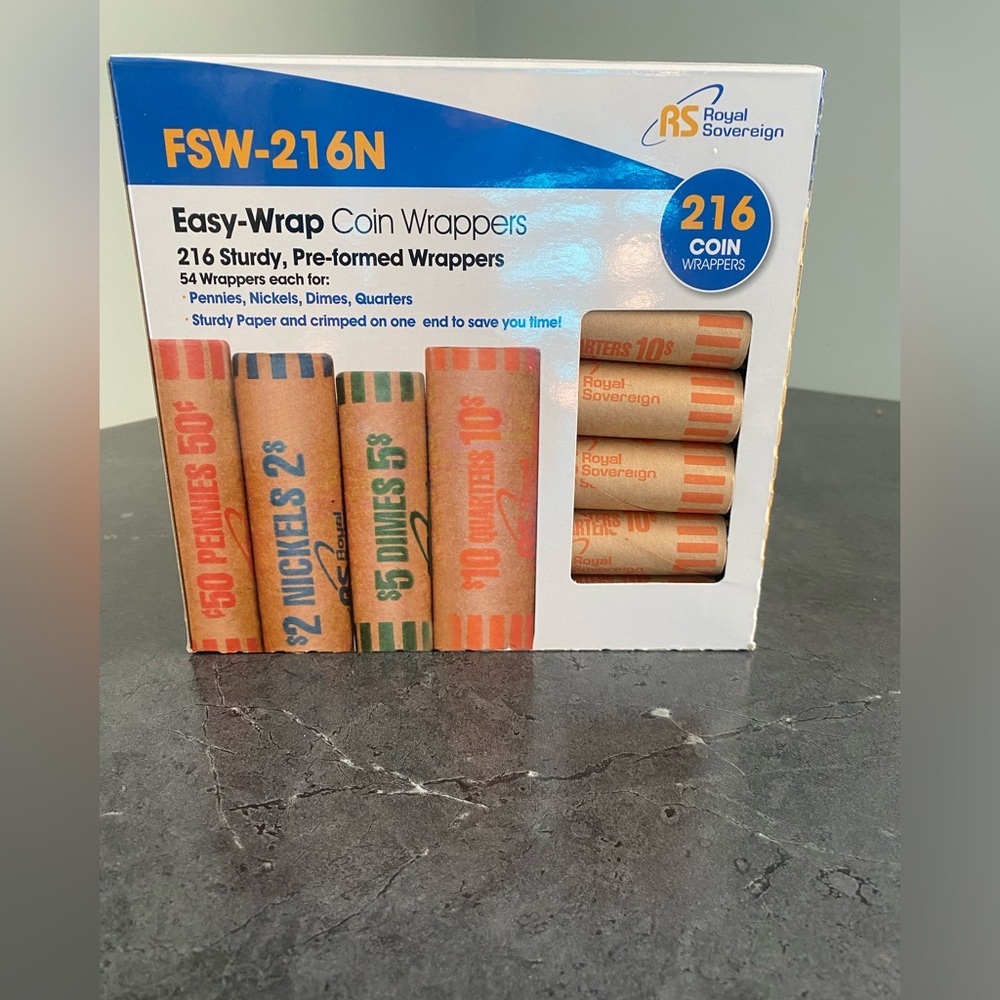 Coin wrappers  NWOT. 216 wrappers